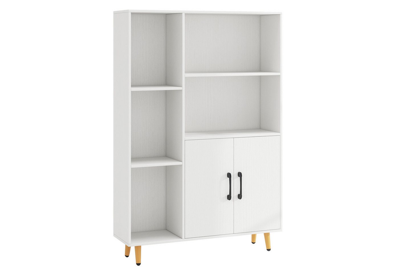 KOMFOTTEU Hochschrank Mehrzweckschrank Bücherschrank mit 5 Fächern und 2 Türen KOMFOTTEU Hochschrank Mehrzweckschrank Bücherschrank mit 5 Fächern und 2 Türen von KOMFOTTEU