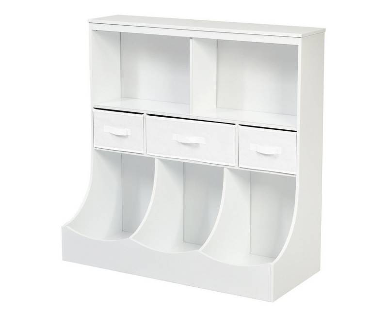 KOMFOTTEU Kinderregal, mit 5 Ablagefächern und 3 faltbaren Stoffboxen KOMFOTTEU Kinderregal, mit 5 Ablagefächern und 3 faltbaren Stoffboxen von KOMFOTTEU