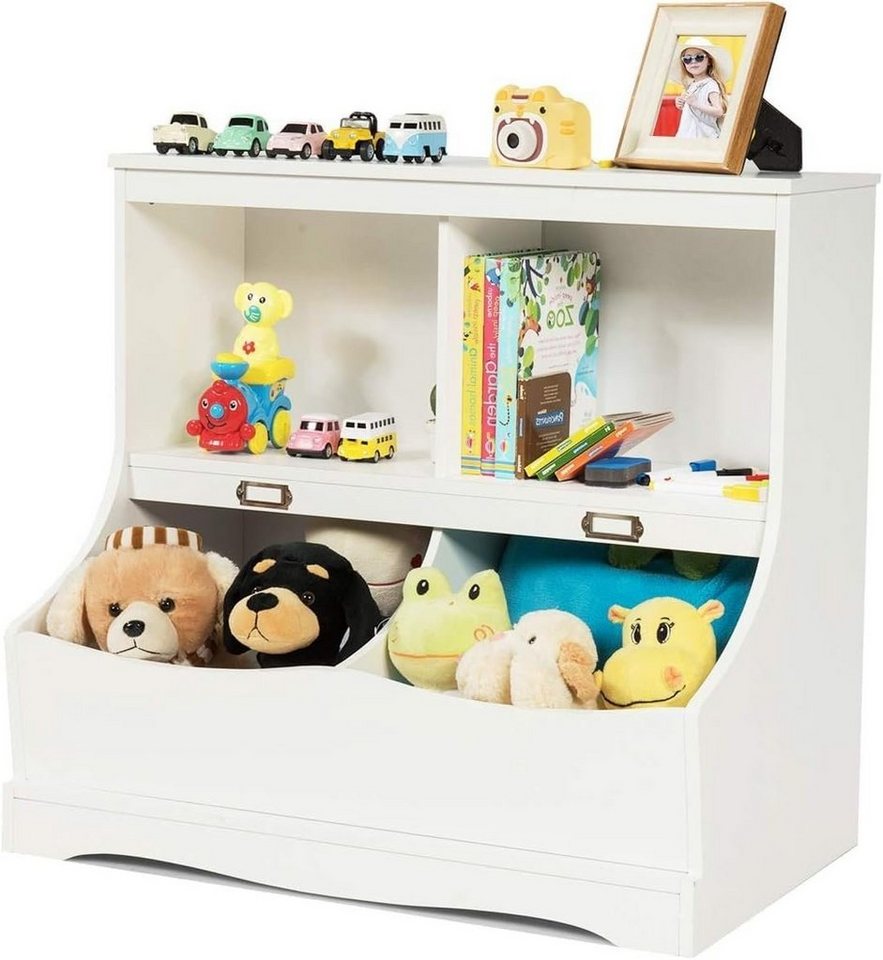 KOMFOTTEU Kinderregal Spielzeugregal, mit 2 Regalfächern KOMFOTTEU Kinderregal Spielzeugregal, mit 2 Regalfächern von KOMFOTTEU
