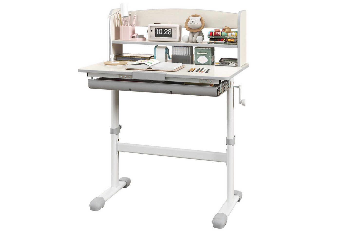 KOMFOTTEU Kinderschreibtisch, mit 7-stufig neigbarer Tischplatte, für Kinder 3-12 Jahren KOMFOTTEU Kinderschreibtisch, mit 7-stufig neigbarer Tischplatte, für Kinder 3-12 Jahren von KOMFOTTEU