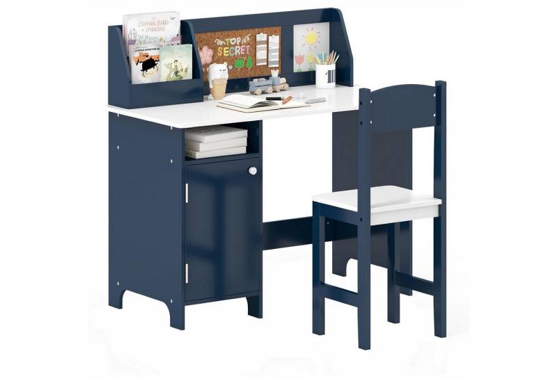 KOMFOTTEU Kinderschreibtisch mit Stuhl (Set), 74×29×29cm von KOMFOTTEU