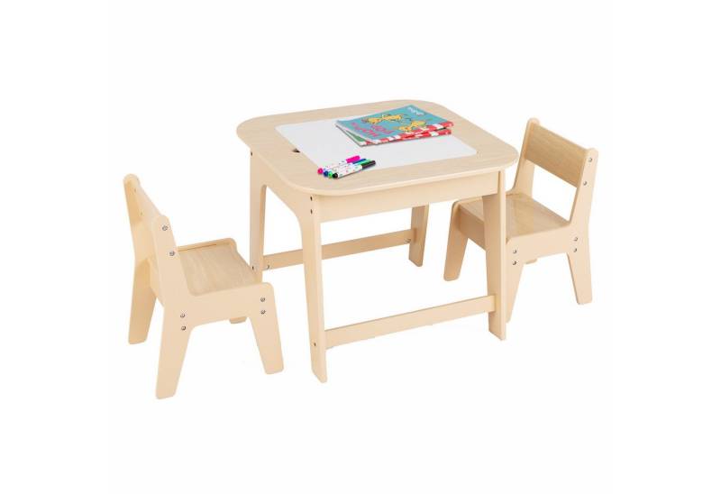 KOMFOTTEU Kindersitzgruppe, Kindermöbel Set mit Tafel & Whiteboard KOMFOTTEU Kindersitzgruppe, Kindermöbel Set mit Tafel & Whiteboard von KOMFOTTEU
