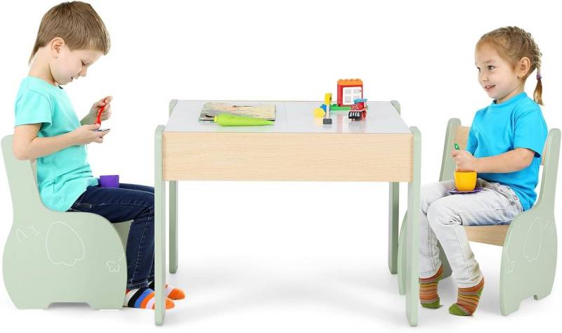 KOMFOTTEU Kindersitzgruppe Kindermöbel, (Set, 3-tlg), für Kinder ab 4 Jahren von KOMFOTTEU