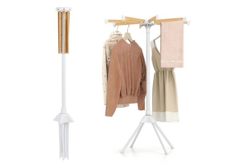 KOMFOTTEU Kleiderständer, Wäscheständer Wäschetrockner klappbar, 83,5 x 123 cm von KOMFOTTEU