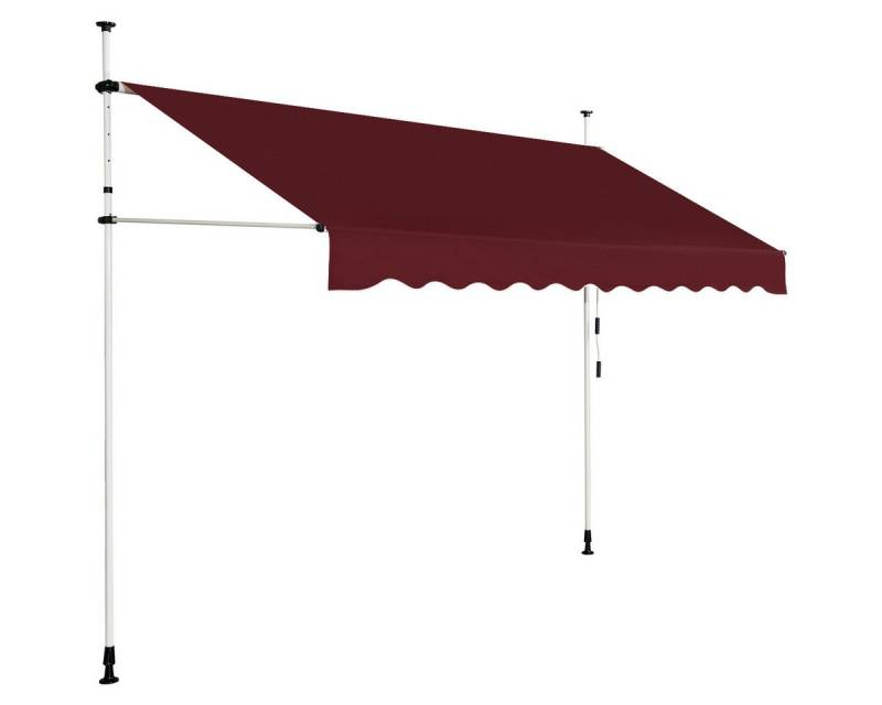 KOMFOTTEU Klemmmarkise Markise mit Handkurbel, höhenverstellbar von KOMFOTTEU