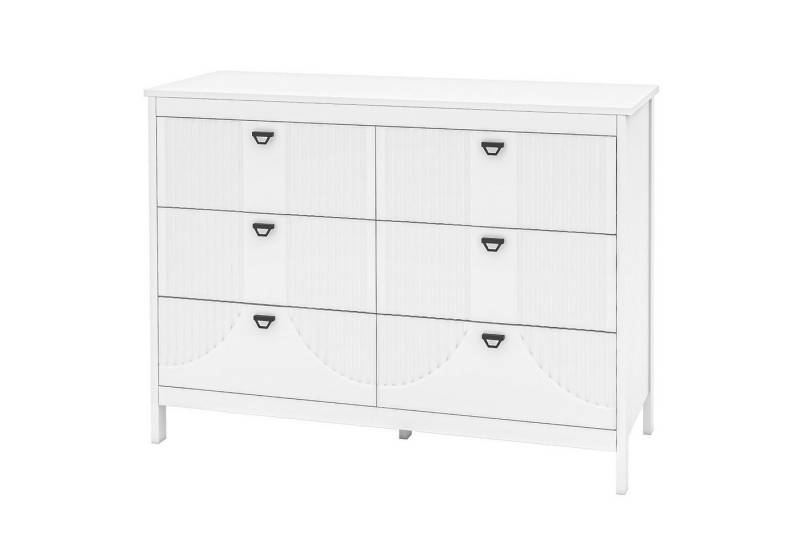KOMFOTTEU Kommode, Beistellschrank Sideboard mit 6 Schubladen von KOMFOTTEU
