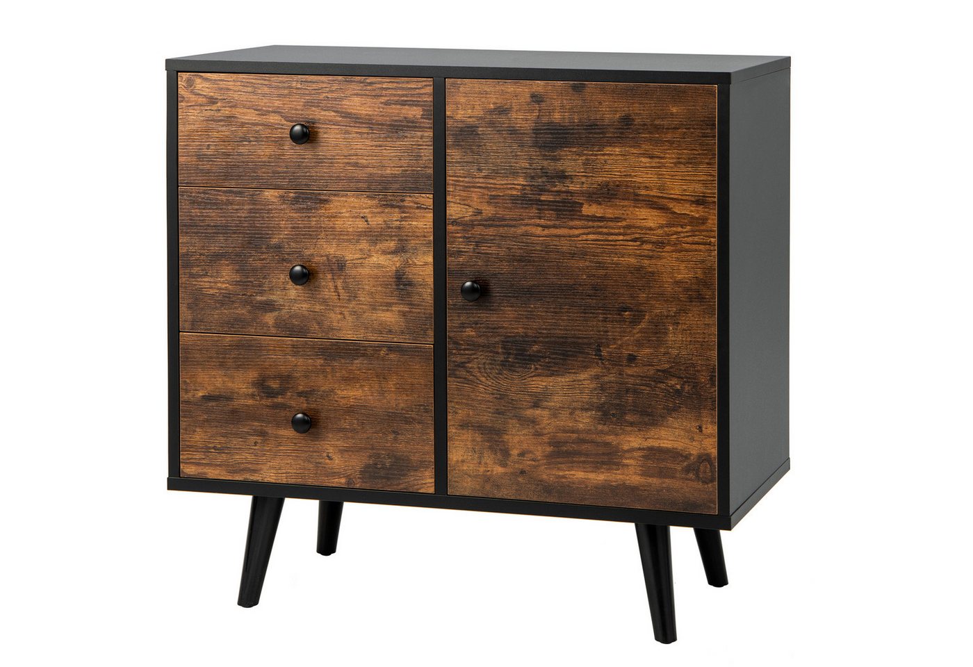 KOMFOTTEU Kommode, Sideboard mit Schubladen, 73 x 40 x 76,5 cm von KOMFOTTEU