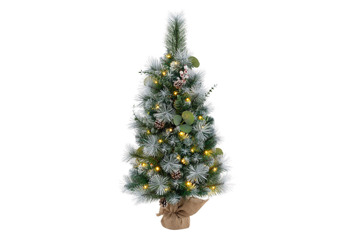 KOMFOTTEU Künstlicher Weihnachtsbaum, Tannenbaum mit Timer & 30 warmweißen LED-Lichtern KOMFOTTEU Künstlicher Weihnachtsbaum, Tannenbaum mit Timer & 30 warmweißen LED-Lichtern von KOMFOTTEU