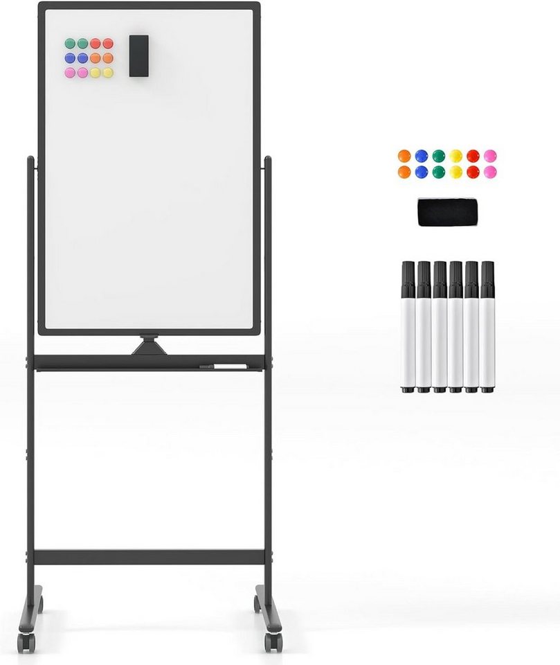 KOMFOTTEU Magnettafel Whiteboard, mit Ständer & Zubehör Set, 60 x 90cm von KOMFOTTEU