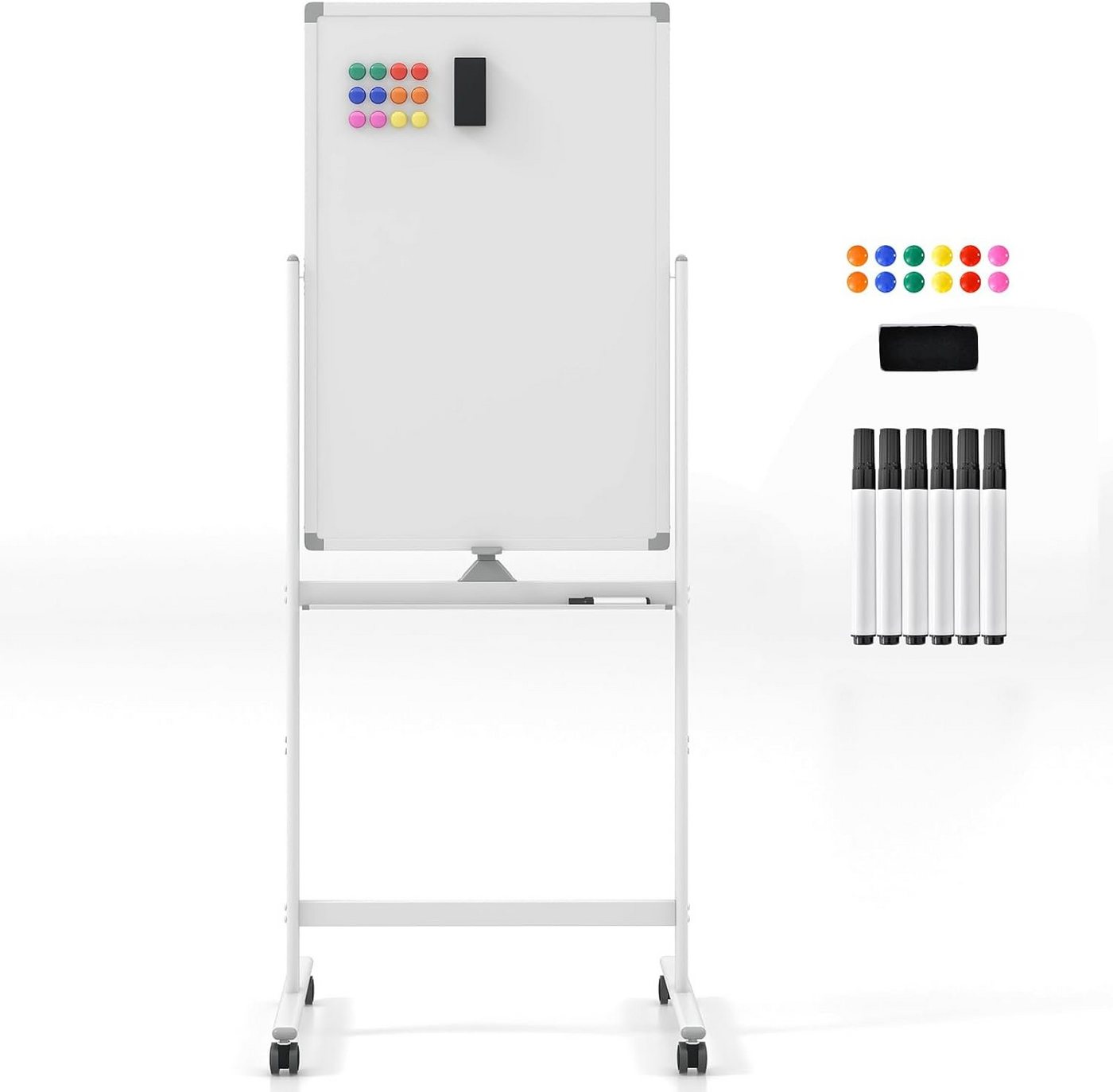 KOMFOTTEU Magnettafel Whiteboard, mit Ständer & Zubehör Set, 60 x 90cm von KOMFOTTEU