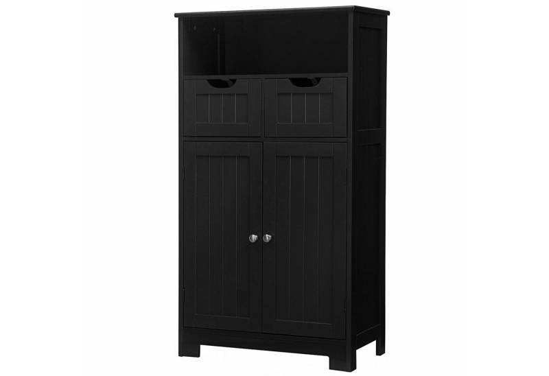 KOMFOTTEU Midischrank Badezimmerschrank 60x30x109cm,mit 2 Schubladen von KOMFOTTEU