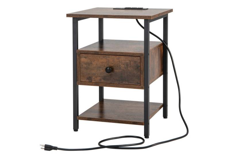 KOMFOTTEU Nachttisch, Nachtschrank mit Ladestation, 2 Steckdosen, 1 USB- & Typ-C-Anschlüsse KOMFOTTEU Nachttisch, Nachtschrank mit Ladestation, 2 Steckdosen, 1 USB- & Typ-C-Anschlüsse von KOMFOTTEU