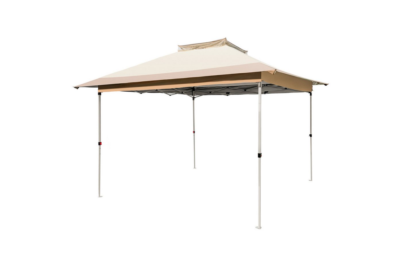KOMFOTTEU Pavillon, Gartenpavillon 3,6×3,6m, höhenverstellbar mit Doppeldach KOMFOTTEU Pavillon, Gartenpavillon 3,6×3,6m, höhenverstellbar mit Doppeldach von KOMFOTTEU