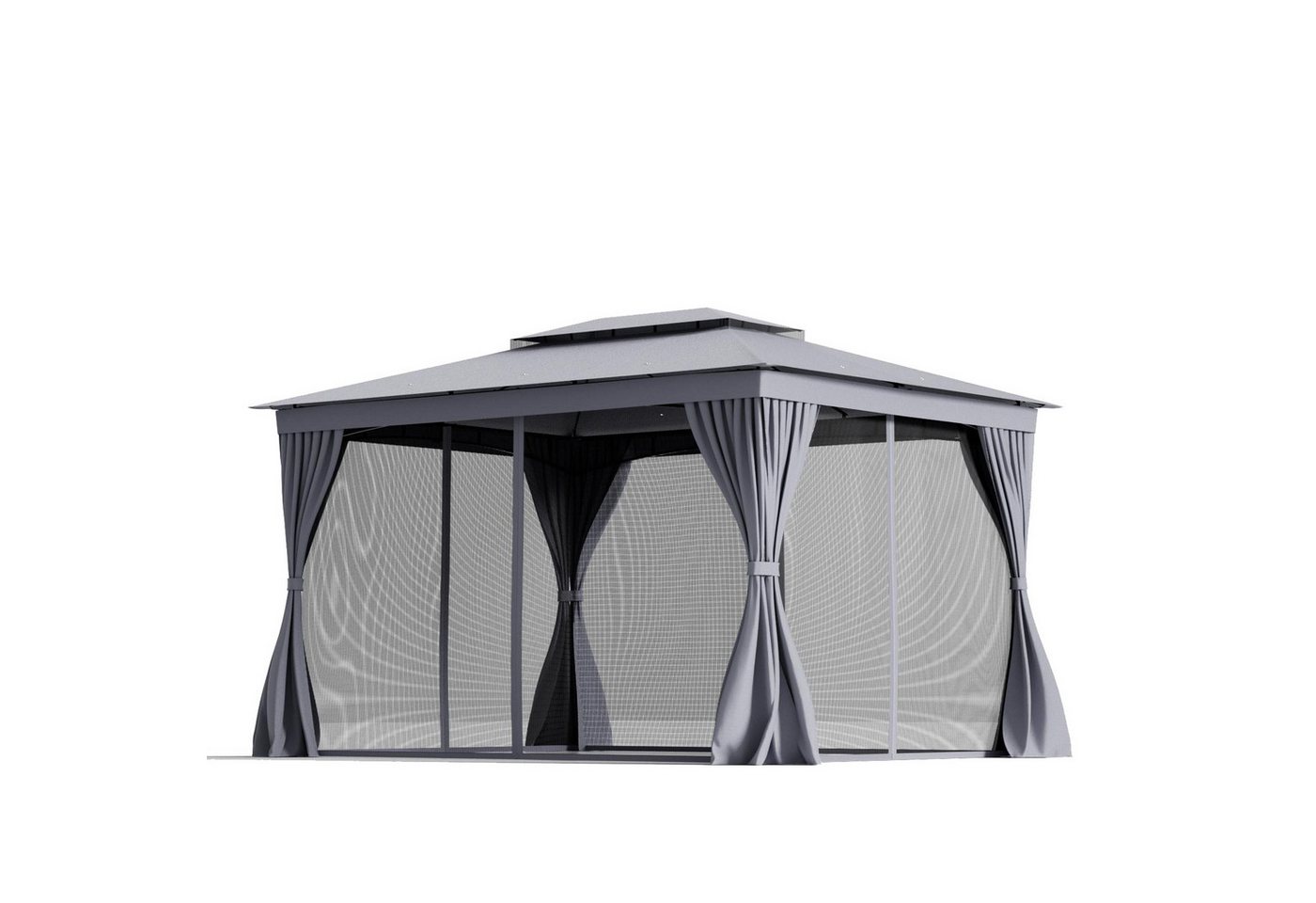 KOMFOTTEU Pavillon, Gartenpavillon mit 8 Heringen, Doppeldach & Metallrahmen KOMFOTTEU Pavillon, Gartenpavillon mit 8 Heringen, Doppeldach & Metallrahmen von KOMFOTTEU