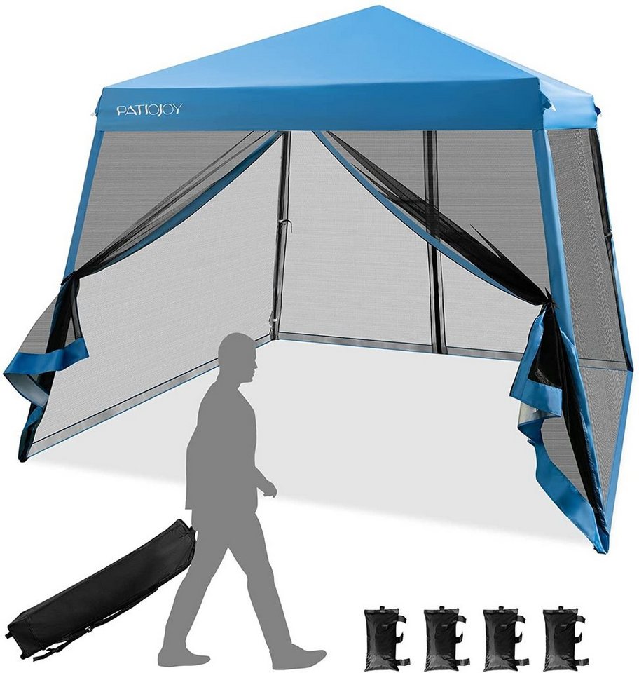 KOMFOTTEU Pavillon 3x3m Pop Up Gartenpavillon, aus Oxford mit Metallrahmen, höhenverstellbar KOMFOTTEU Pavillon 3x3m Pop Up Gartenpavillon, aus Oxford mit Metallrahmen, höhenverstellbar von KOMFOTTEU