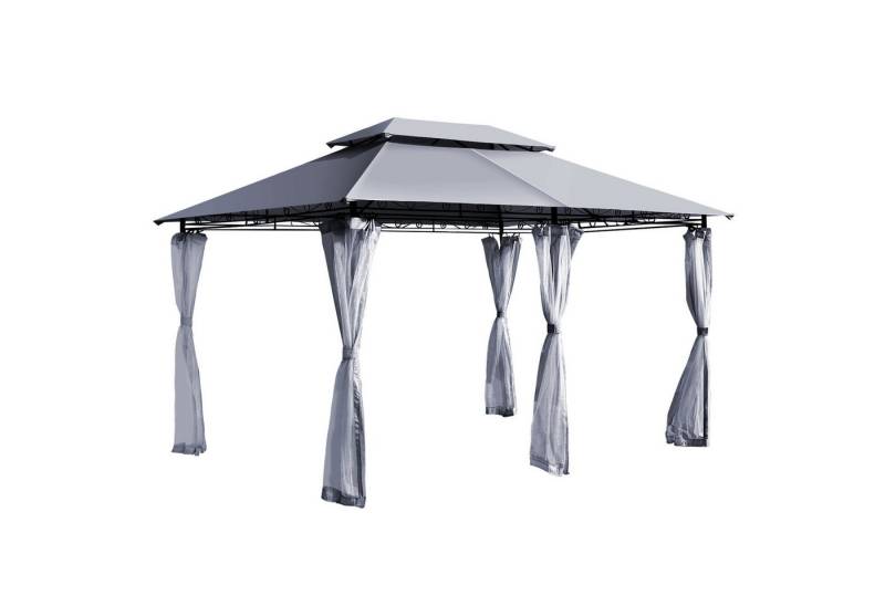 KOMFOTTEU Pavillon Gartenpavillon, mit abnehmbarem Netzbezug von KOMFOTTEU