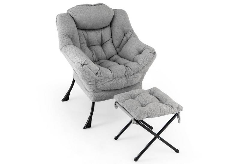 KOMFOTTEU Relaxsessel, Akzentstuhl mit Hocker, klappbarer Fußstütze KOMFOTTEU Relaxsessel, Akzentstuhl mit Hocker, klappbarer Fußstütze von KOMFOTTEU