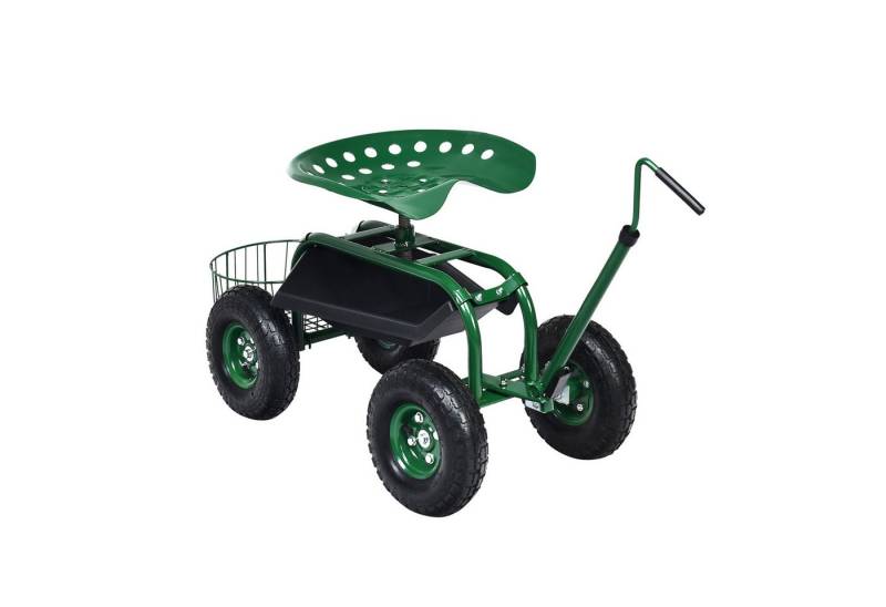 KOMFOTTEU Rollsitz, 360° drehbarer Gartensitz mit ausziehbarem Griff KOMFOTTEU Rollsitz, 360° drehbarer Gartensitz mit ausziehbarem Griff von KOMFOTTEU