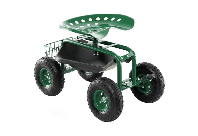 KOMFOTTEU Rollsitz, Gartenwagen mit 360° drehbarem Sitz, bis 150 kg KOMFOTTEU Rollsitz, Gartenwagen mit 360° drehbarem Sitz, bis 150 kg von KOMFOTTEU