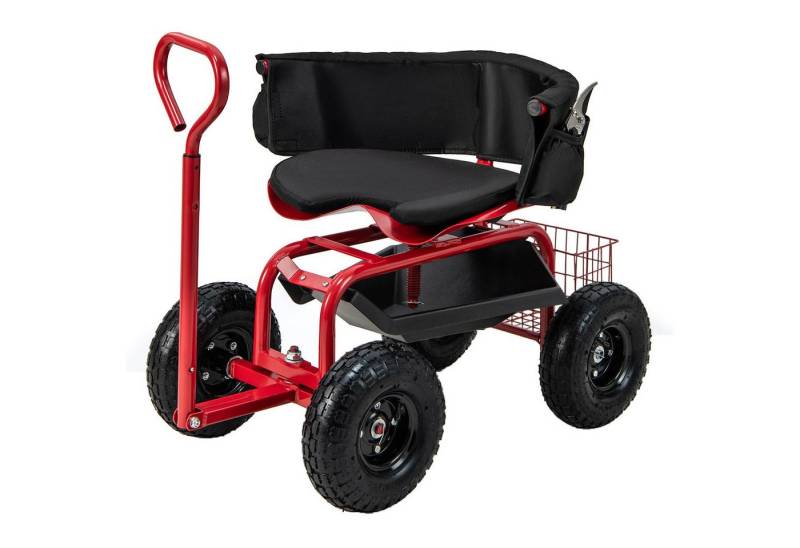 KOMFOTTEU Rollsitz Gartenwagen, mit Griff & Rückenlehne, bis 135kg KOMFOTTEU Rollsitz Gartenwagen, mit Griff & Rückenlehne, bis 135kg von KOMFOTTEU