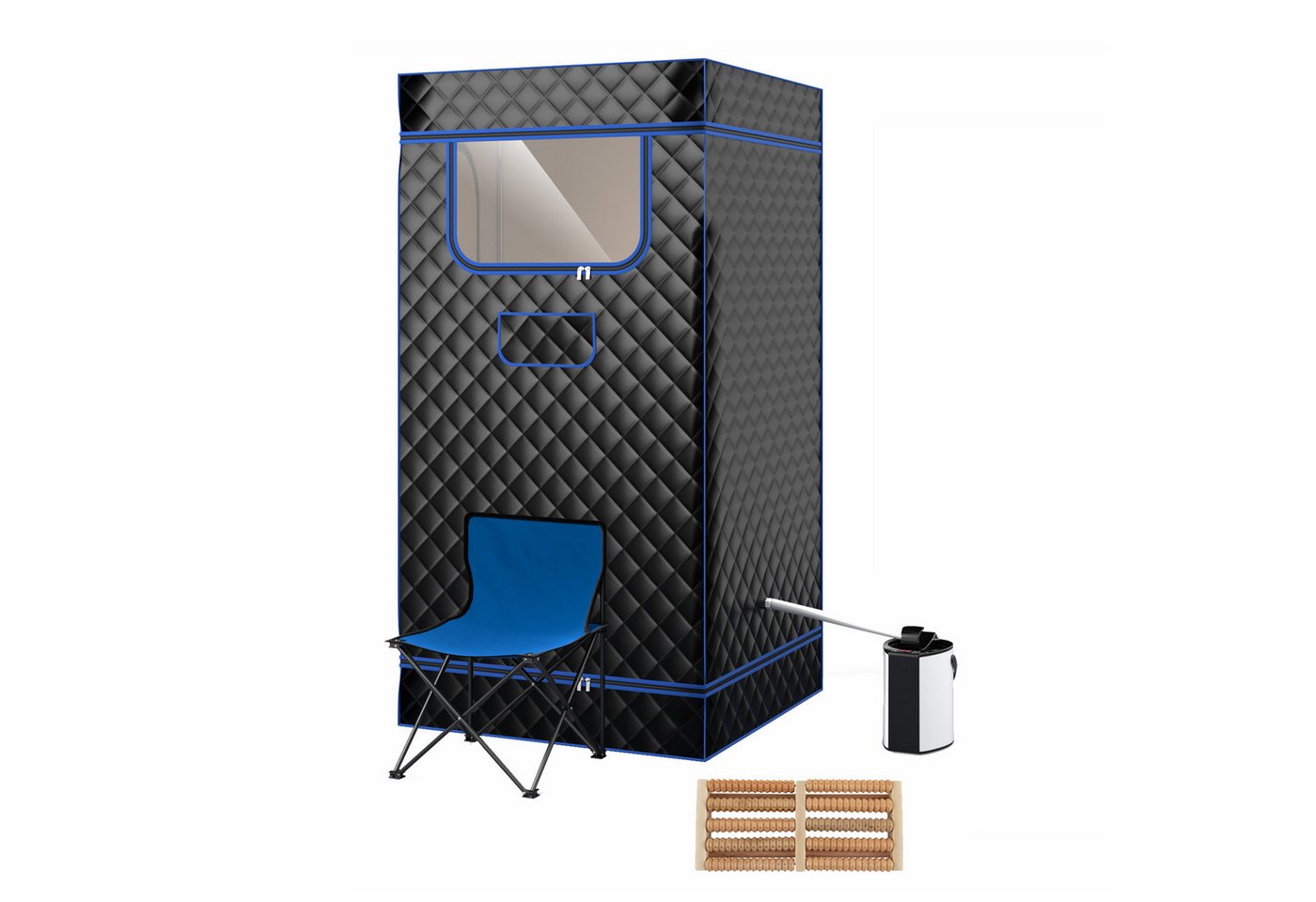 KOMFOTTEU Sauna, Dampfsauna tragbar mit Fernbedienung und Timer von KOMFOTTEU