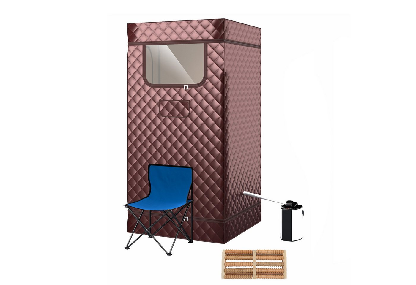 KOMFOTTEU Sauna, Dampfsauna tragbar mit Fernbedienung und Timer von KOMFOTTEU