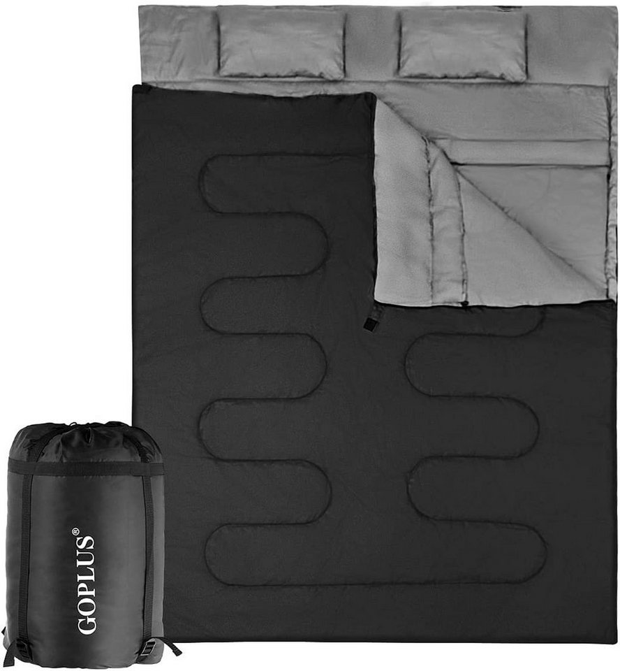 KOMFOTTEU Schlafsack Deckenschlafsack, mit Zwei Kissen, (190+30) x 150 cm von KOMFOTTEU