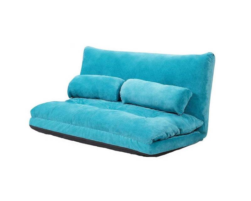 KOMFOTTEU Schlafsofa, 3 in 1 Sofabett mit Kissen & verstellbare Rückenlehne von KOMFOTTEU