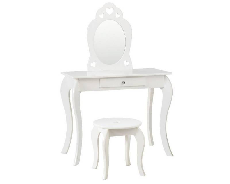KOMFOTTEU Schminktisch Frisiertisch, mit abnhembarem Spiegel und Hocker KOMFOTTEU Schminktisch Frisiertisch, mit abnhembarem Spiegel und Hocker von KOMFOTTEU