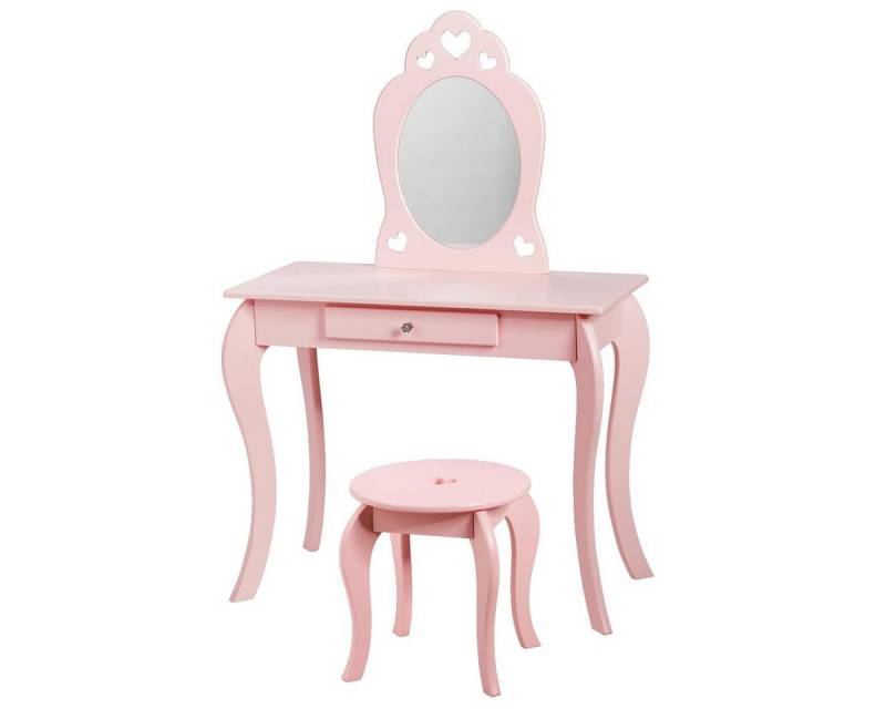 KOMFOTTEU Schminktisch Frisiertisch, mit abnhembarem Spiegel und Hocker KOMFOTTEU Schminktisch Frisiertisch, mit abnhembarem Spiegel und Hocker von KOMFOTTEU