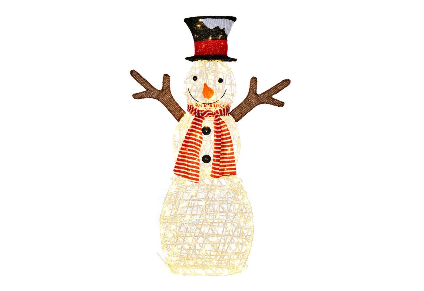 KOMFOTTEU Schneemann, Weihnachtsschneemann mit 80 LED-Lichtern & Erdspießen KOMFOTTEU Schneemann, Weihnachtsschneemann mit 80 LED-Lichtern & Erdspießen von KOMFOTTEU