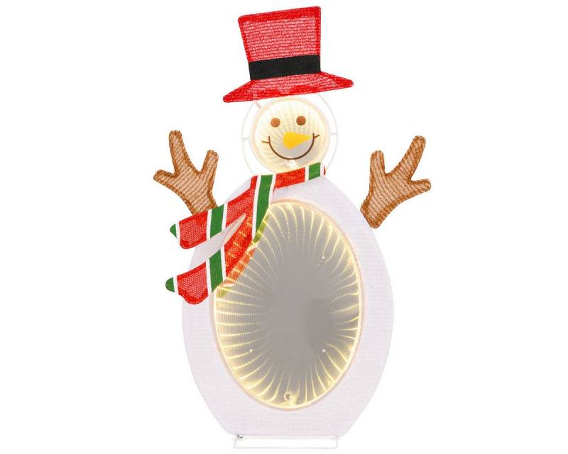 KOMFOTTEU Schneemann, mit 75 warmweißen LED-Lichtern & 2 unendlichen Tunnellichtern von KOMFOTTEU