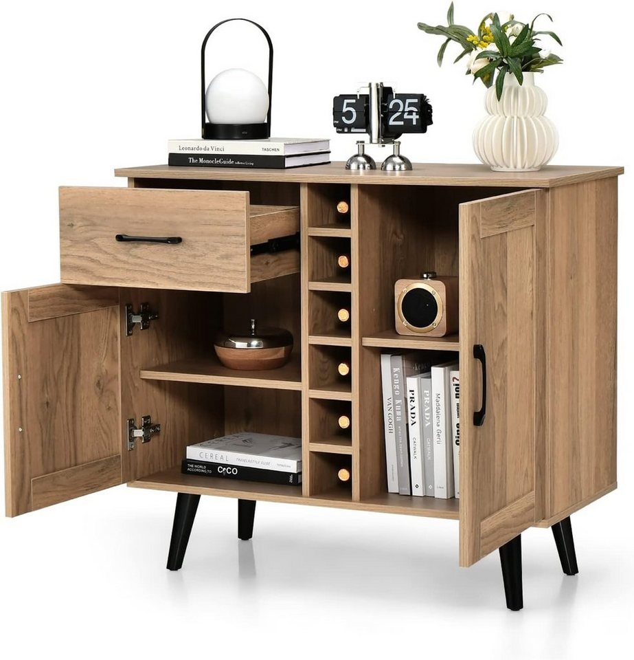 KOMFOTTEU Sideboard Buffetschrank, 90 x 40 x 79 cm von KOMFOTTEU