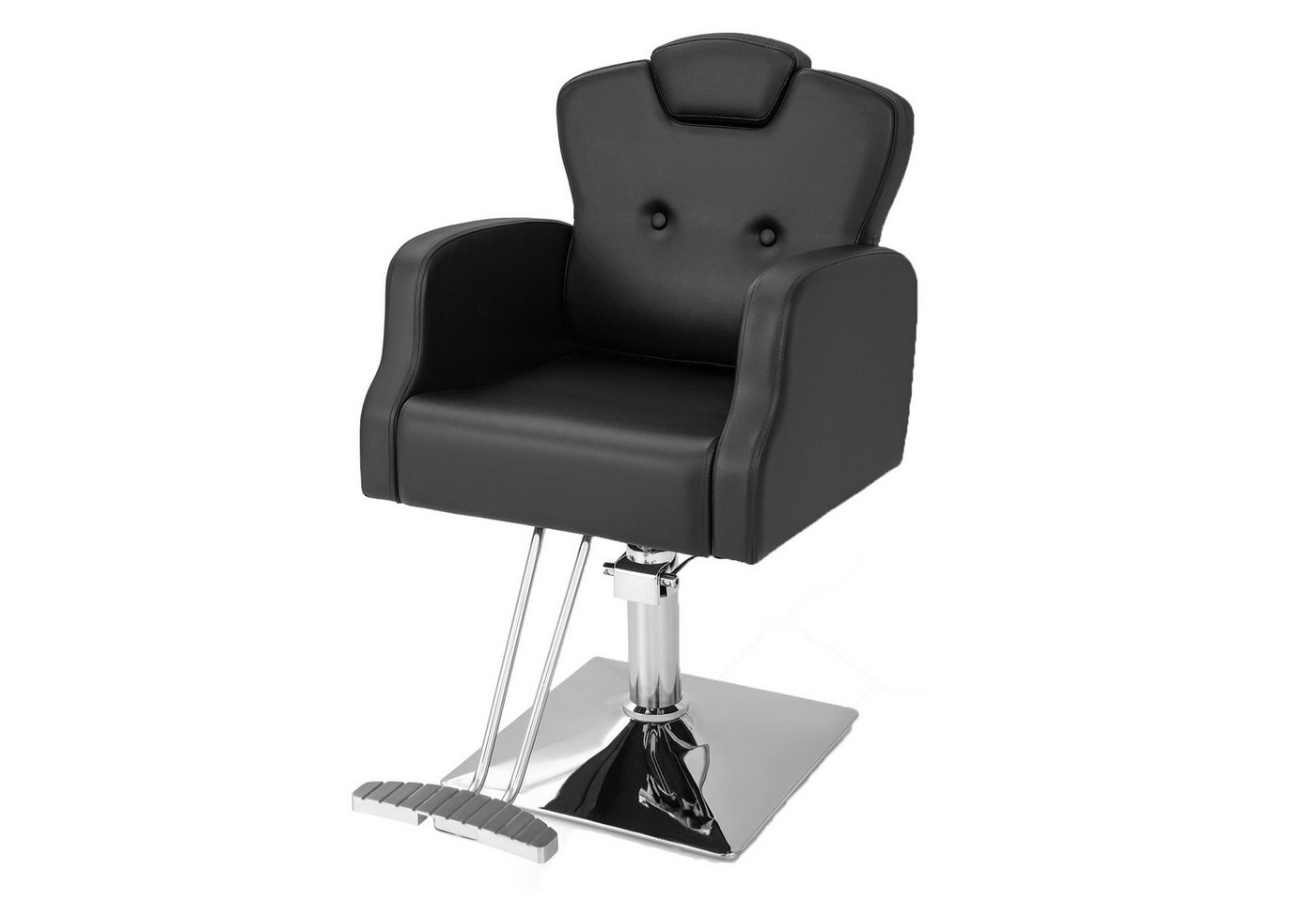 KOMFOTTEU Stuhl Friseurstuhl, mit Verstellbarer Kopfstütze & Fußstütze,bis 150kg von KOMFOTTEU