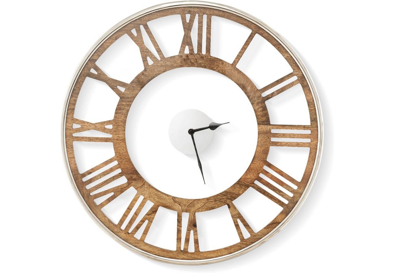 KOMFOTTEU Wanduhr (Vintage Uhr mit römische Ziffern, Funkuhr) von KOMFOTTEU