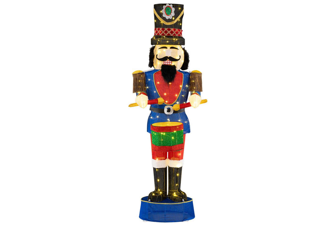 KOMFOTTEU Weihnachtsfigur, LED Nussknacker Figur, mit LED-Lichtern KOMFOTTEU Weihnachtsfigur, LED Nussknacker Figur, mit LED-Lichtern von KOMFOTTEU