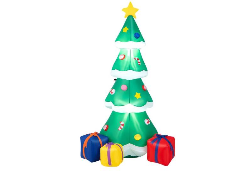 KOMFOTTEU Weihnachtsfigur, Weihnachtsbeleuchtung, aufblasbarer Weihnachtsbaum von KOMFOTTEU