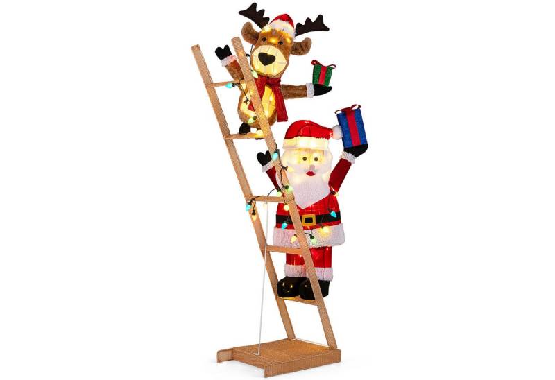 KOMFOTTEU Weihnachtsfigur, Weihnachtsmann Weihnachtsdeko mit 100 LED-Lichtern KOMFOTTEU Weihnachtsfigur, Weihnachtsmann Weihnachtsdeko mit 100 LED-Lichtern von KOMFOTTEU