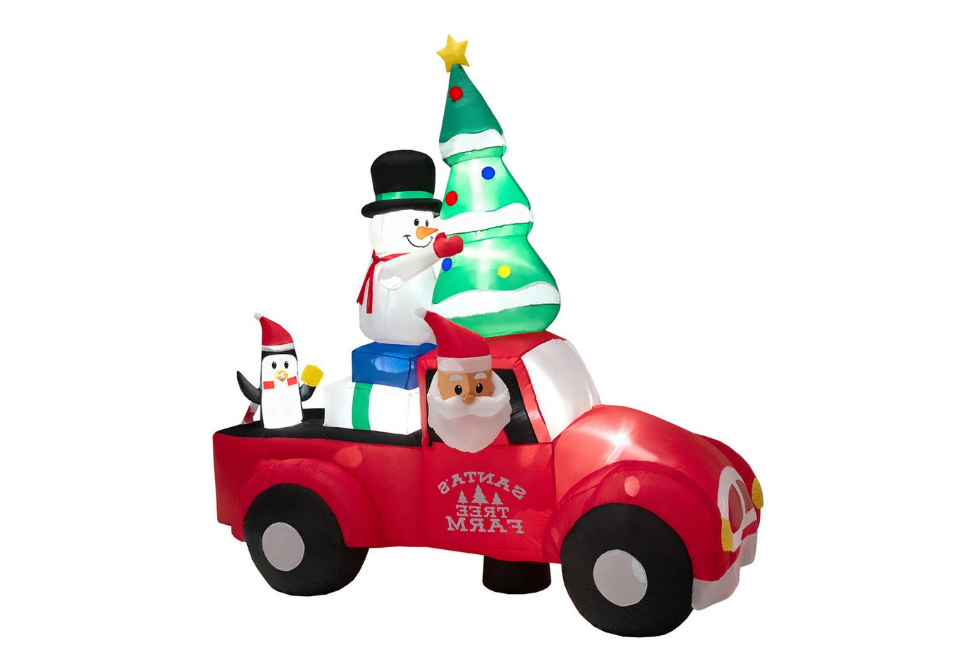 KOMFOTTEU Weihnachtsfigur Aufblasbar, mit LED-Lichtern, Eingebautem Gebläse & Befestigungszubehör KOMFOTTEU Weihnachtsfigur Aufblasbar, mit LED-Lichtern, Eingebautem Gebläse & Befestigungszubehör von KOMFOTTEU