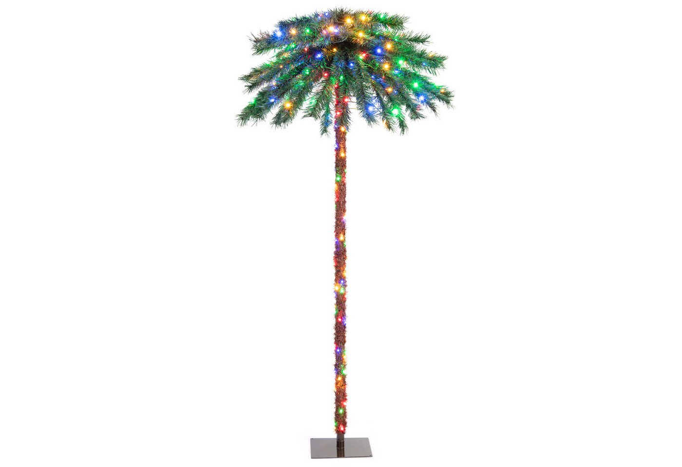 Kunstpalme 183cm Weihnachtspalme, KOMFOTTEU, Höhe 183 cm, mit LED von KOMFOTTEU