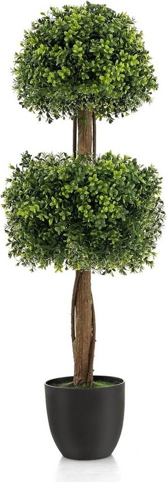 Kunstpflanze Buchsbaum, KOMFOTTEU, Höhe 100 cm, im Topf Kunstbaum Groß, 100 cm von KOMFOTTEU