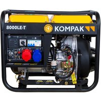Diesel Stromaggregat 8000LE-T 12 ps 4-Takt Elektrostarter & Seilzug - Kompak von KOMPAK
