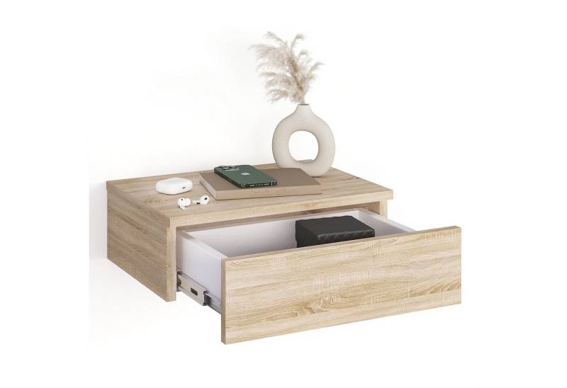 KOMTO Wandregal mit Schublade Monaco - Nachttisch Hängend Wandmontage, Wandschublade Nachtschrank Hängend, Monaco 46 x 30 x 15 cm KOMTO Wandregal mit Schublade Monaco - Nachttisch Hängend Wandmontage, Wandschublade Nachtschrank Hängend, Monaco 46 x 30 x 15 cm von KOMTO
