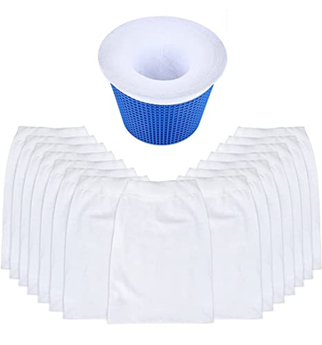 KOMUNJ 20 Stück Pool Skimmer Socken Filter Netz Pool Skimmer Korb Filter, Strapazierfähiges Elastisches Nylongewebe Pool-Skimming-Socken, Geeignet für Poolreinigung Filtern Von Blattresten von KOMUNJ