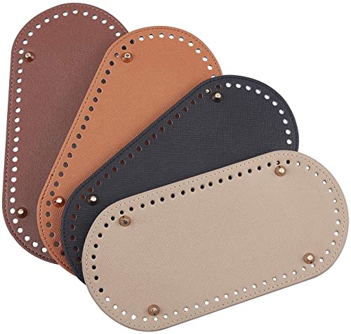 KOMUNJ 4 Stück Häkeltasche Unten 25x12cm Ovale Bodentasche Lederböden Für Taschen Kissenbasis Mit Löchern Tasche Umhängetaschen DIY-Zubehör KOMUNJ 4 Stück Häkeltasche Unten 25x12cm Ovale Bodentasche Lederböden Für Taschen Kissenbasis Mit Löchern Tasche Umhängetaschen DIY-Zubehör von KOMUNJ