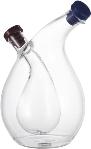 KOMUNJ Öl und Essig Spender, 2 in 1 Öl Und Essig Halter/Flasche EINE Schöne Ergänzung für Jede Küche Und Geschirr von KOMUNJ