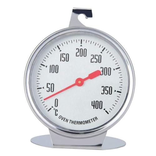 KOMUNJ Ofenthermometer für backofen, 0°C bis 400°C Edelstahl,backofen thermometer innen, Ofenthermometer Zum Backen von KOMUNJ