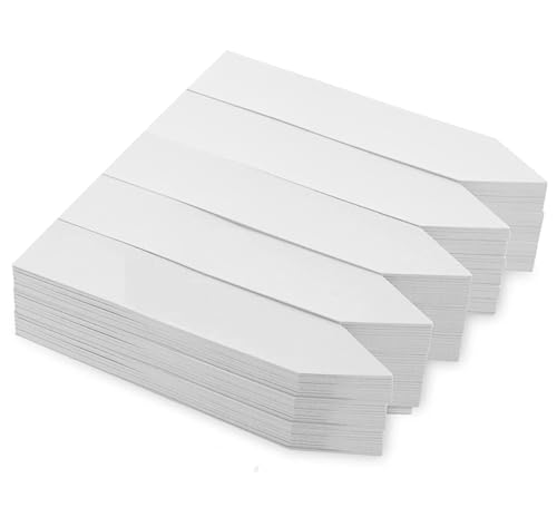 KOMUNJ Pflanzenschilder, 200 Stk Plastik Pflanzschilder, Pflanzen Etiketten für Kindergarten Topf Gartenpflanze Tags Pflanzen Etiketten Marker(10x2cm) von KOMUNJ