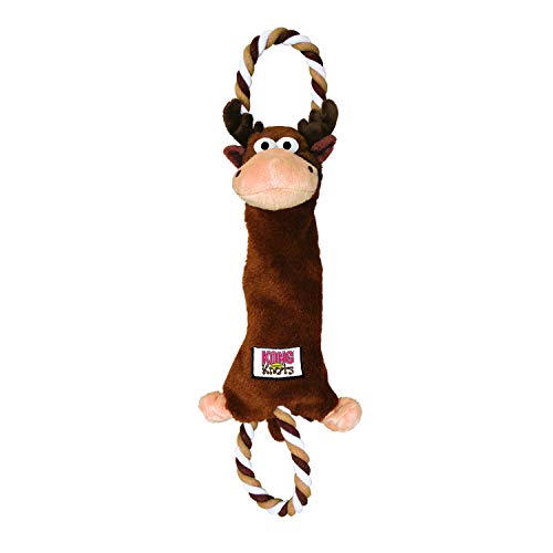 KONG – Tugger Knots Moose – Zerrspielzeug, Minimal Gefüllt, Robuste Schlaufen – Für Mittelgroße/Große Hunde von KONG