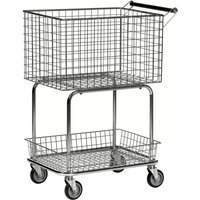 Kongamek Allzweckwagen mit 2 Drahtkörben 690x410x950mm Gummibereifung Ø100mm mit Bremse Kongamek Allzweckwagen mit 2 Drahtkörben 690x410x950mm Gummibereifung Ø100mm mit Bremse von KONGAMEK